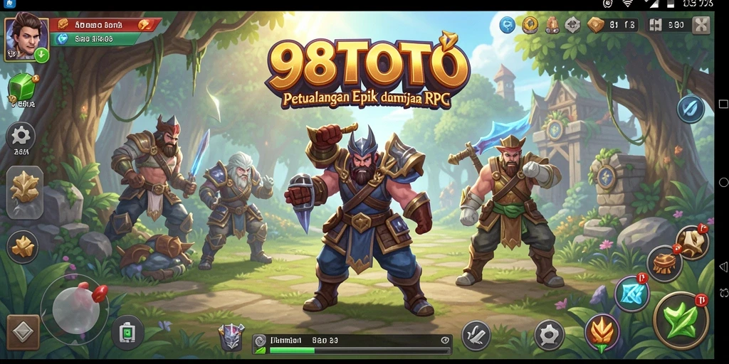 Tampilan gameplay menarik dari 98TOTO yang menunjukkan pertempuran epik.