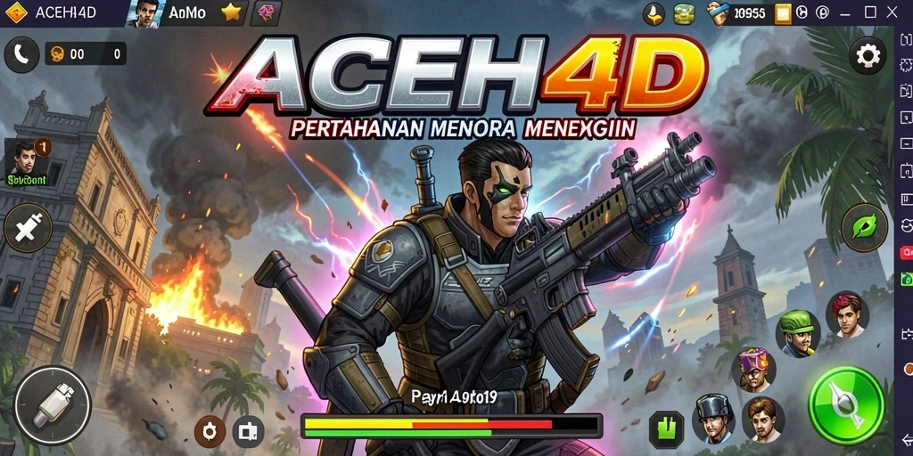 Tampilan gameplay menara pertahanan yang seru dan mendebarkan.