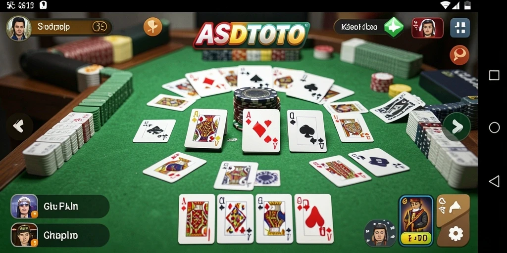 Tampilan gameplay seru dalam ASDTOTO yang penuh strategi Gaple.