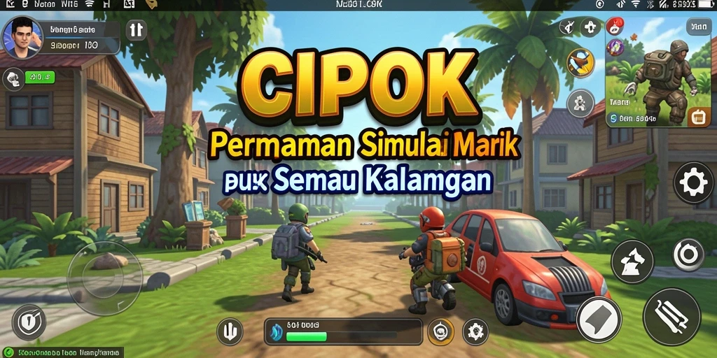 Screenshot gameplay CIPOK menampilkan karakter dan skenario menarik.