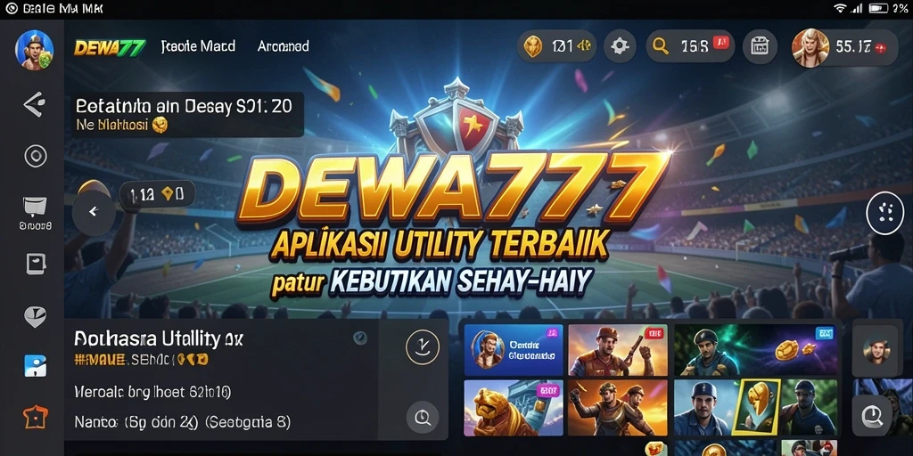 Tampilan utama DEWA777 yang intuitif dan mudah digunakan.