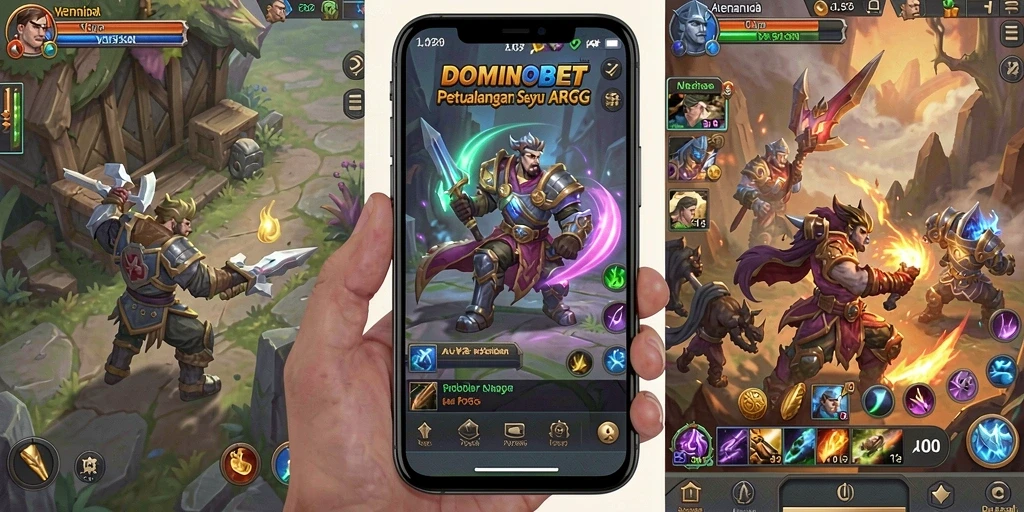 Tampilan gameplay DOMINOBET yang epik dan mendebarkan.