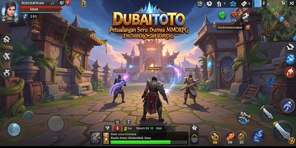 Tampilan gameplay seru dari DUBAITOTO yang menampilkan petualangan epik.