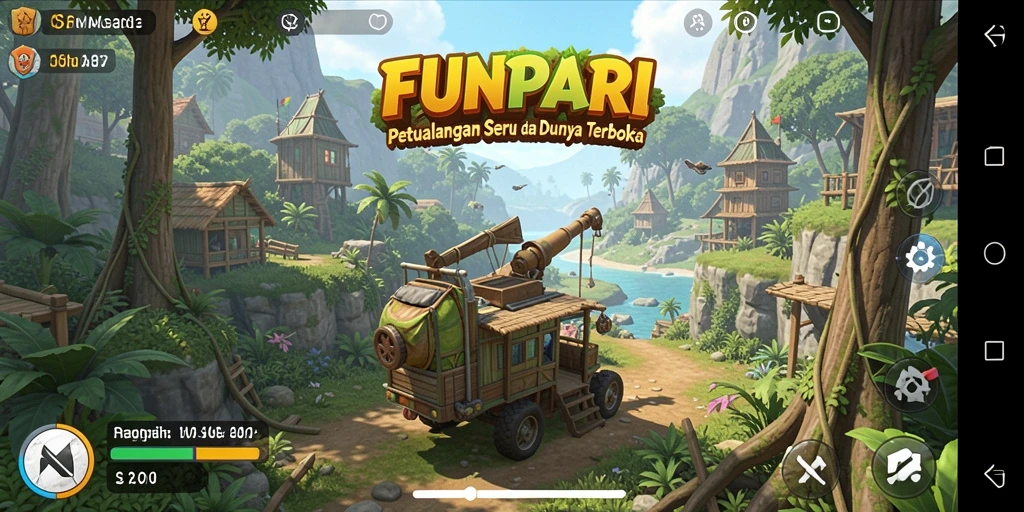 Gameplay seru di dunia terbuka FUNPARI.