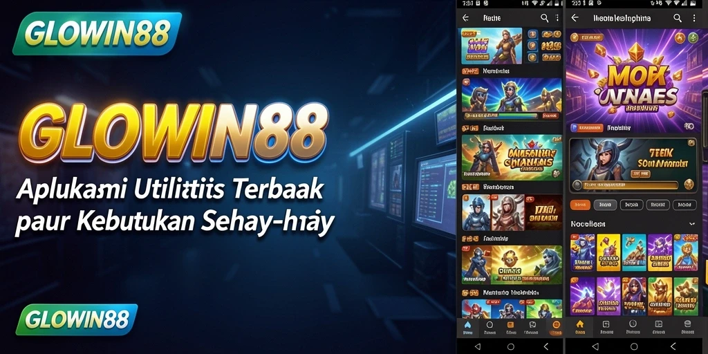 Tampilan utama GLOWIN88 dengan fitur pengingat dan manajemen tugas.