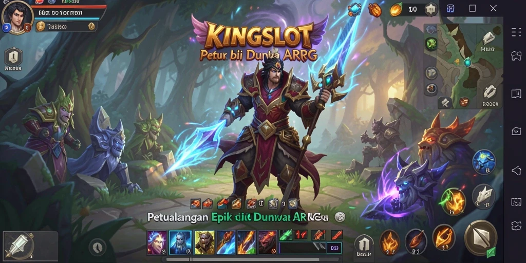 Tampilan gameplay ARPG yang seru dan menantang di KINGSLOT.