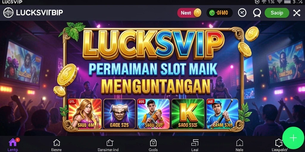 Gameplay menarik LUCKSVIP dengan berbagai tema Slot.