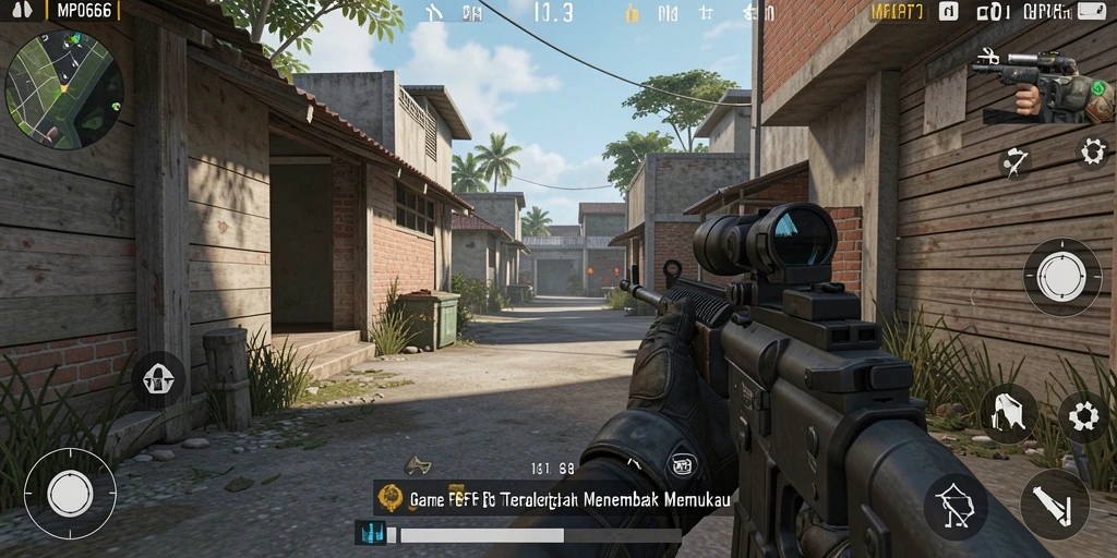 Screenshot MPO666 menampilkan aksi menembak yang mendebarkan dalam permainan FPS.