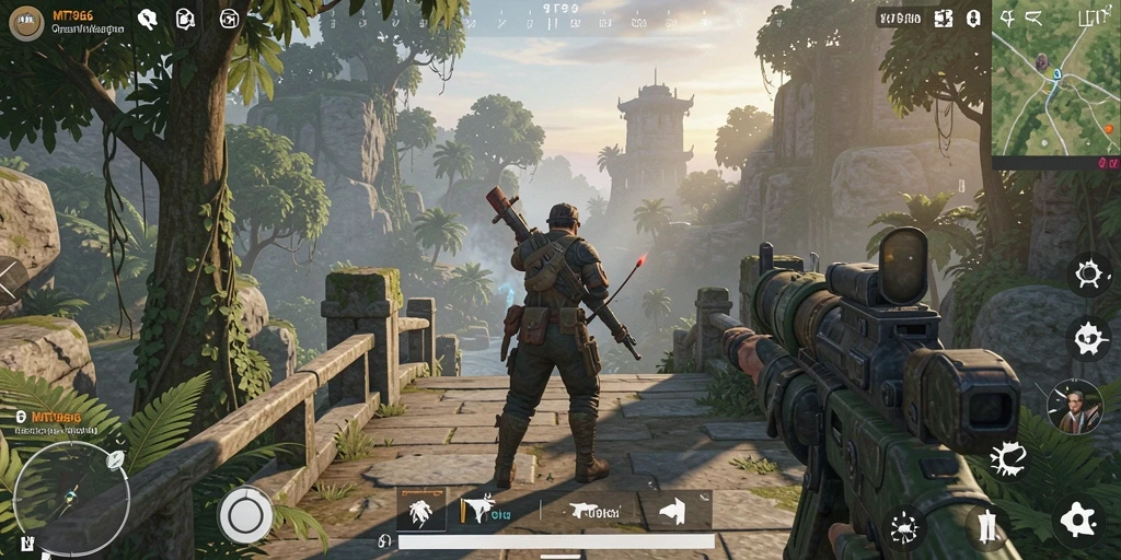 Tampilan gameplay <strong>MT966</strong> yang menakjubkan dalam dunia Open World.
