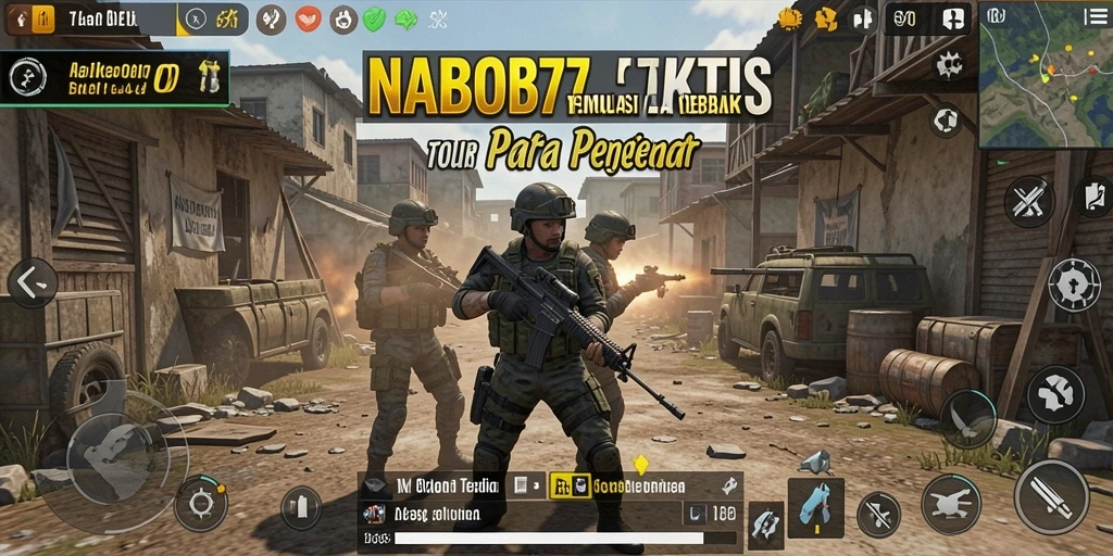 Tampilan gameplay NABOB77 menunjukkan aksi taktis yang seru.