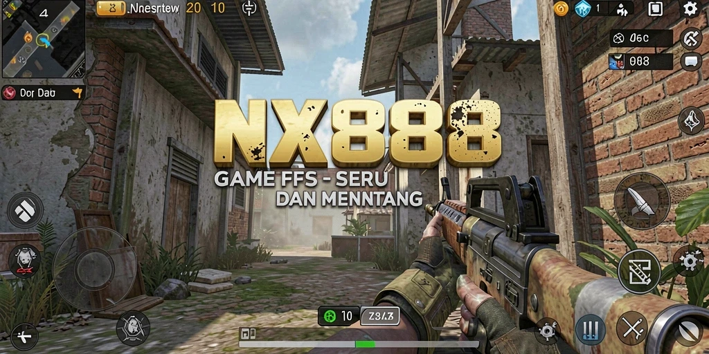 Gameplay seru dan mendebarkan dari NX888 sebagai game FPS.