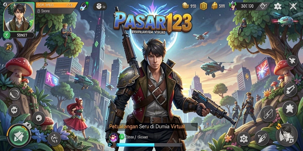 Cuplikan gameplay seru PASAR123 dalam petualangan.