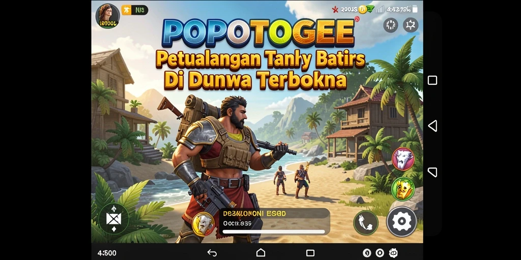 Screenshot dari gameplay POPOTOGEL yang menunjukkan eksplorasi dunia terbuka.