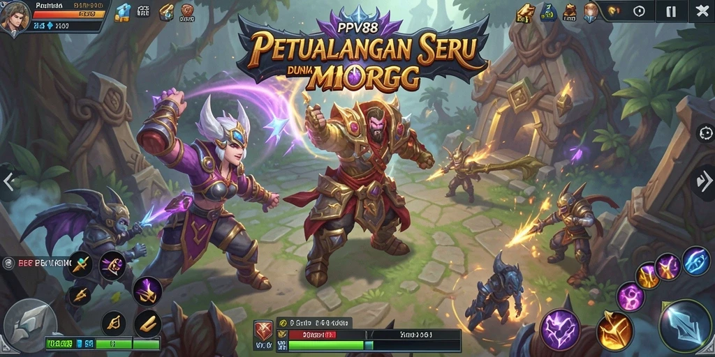 Tampilan gameplay seru dalam dunia MMORPG PPV88.