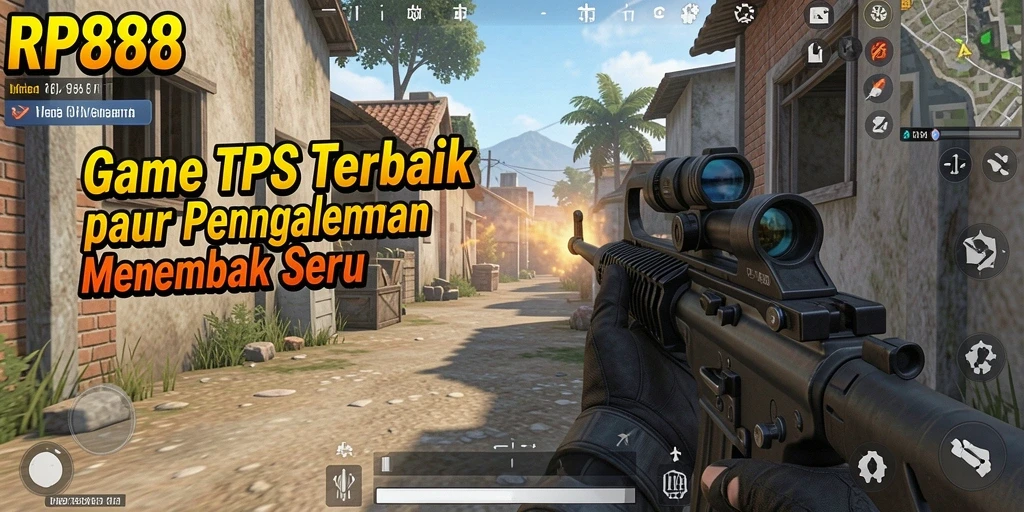 Tangkapan layar gameplay seru RP888 dengan pertarungan TPS intens.