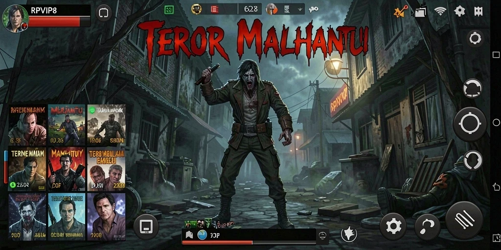 Tangkapan layar gameplay RPVIP8 menunjukkan suasana Horror yang menegangkan.