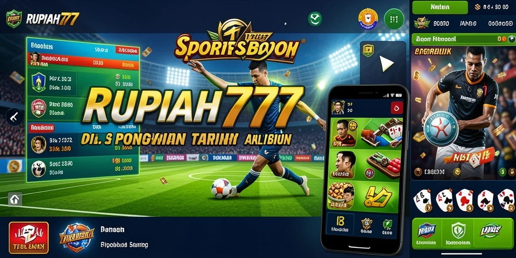 Tampilan utama RUPIAH777 dengan berbagai pilihan taruhan olahraga.