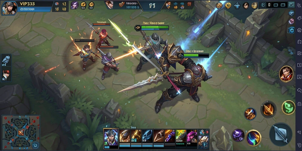 Gameplay seru dan intens dalam <strong>VIP333</strong>, menunjukkan aksi pertempuran tim.