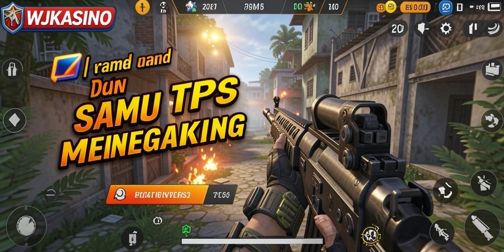 Screenshot gameplay WJKASINO yang menunjukkan aksi tembak-menembak seru.